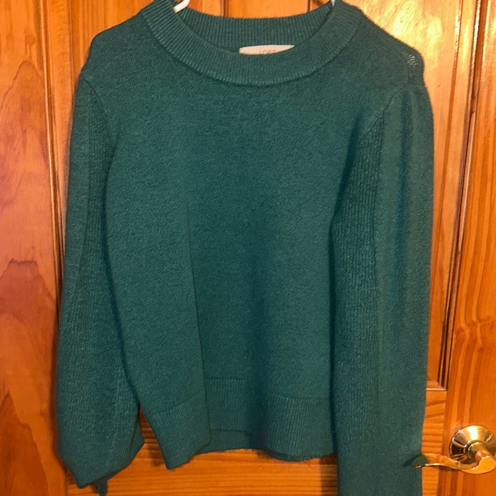 LOFT Women's Green Sweater